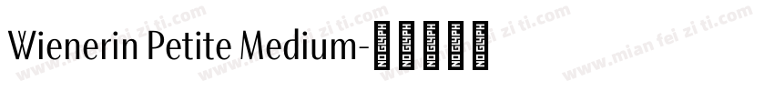 Wienerin Petite Medium字体转换